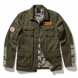 NWT True Religion Boy's Army Green Camo‎ Jacket - Size XL